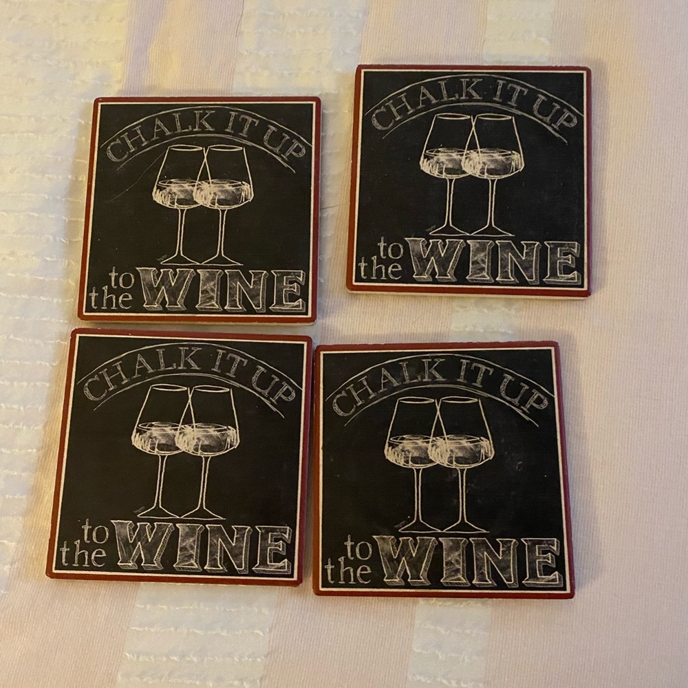 Set of 4 Ceramic Coasters